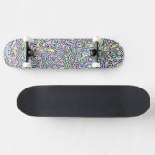 Trippy Colorful Bloc Skateboard (Horizontal)
