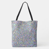 Trippy Colorful Bloc Tasche (Rückseite)