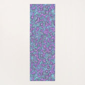 Trippy Colorful Bloc Yogamatte (Rückseite)