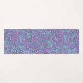Trippy Colorful Bloc Yogamatte (Vorderseite (Horizontal))