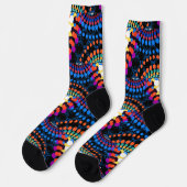 Trippy Colorful Dots Fashion Socks Socken (Linkes Detail)