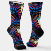 Trippy Colorful Dots Fashion Socks Socken (Gewinkelt)