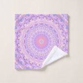 Trippy Colorful Intricate Boho Hippie Mandala Badhandtuch Set (Waschlappen)