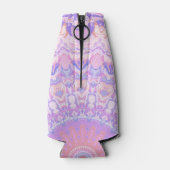 Trippy Colorful Intricate Boho Hippie Mandala Flaschenkühler (Rückseite)