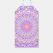 Trippy Colorful Intricate Boho Hippie Mandala Geschenkanhänger (Rückseite)