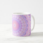 Trippy Colorful Intricate Boho Hippie Mandala Kaffeetasse (VorderseiteRechts)