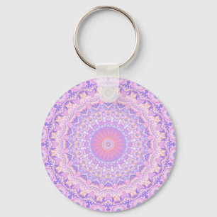 Trippy Colorful Intricate Boho Hippie Mandala Schlüsselanhänger
