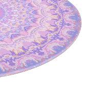 Trippy Colorful Intricate Boho Hippie Mandala Schneidebrett (Ecke)