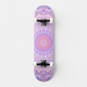 Trippy Colorful Intricate Boho Hippie Mandala Skateboard (Vorderseite)