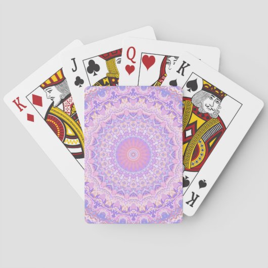 Trippy Colorful Intricate Boho Hippie Mandala Spielkarten (Rückseite)