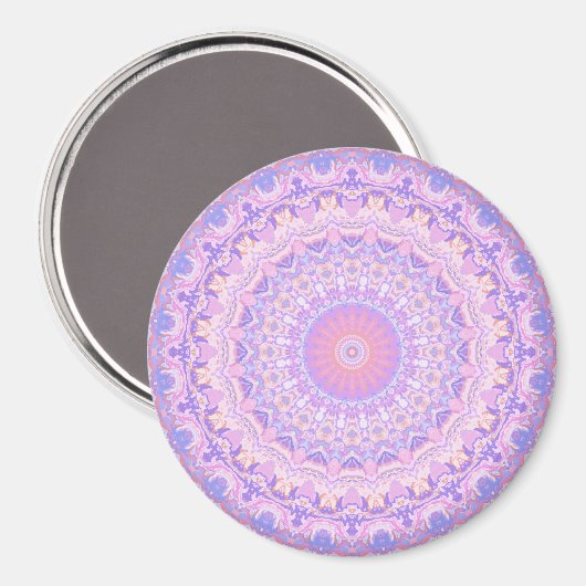Trippy Colorful Intricate Boho Mandala Magnet (Vorderseite/Rückseite)