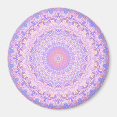 Trippy Colorful Intricate Boho Mandala Magnet (Vorne)