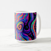 Trippy Colorful Octopus Kaffeetasse (VorderseiteRechts)