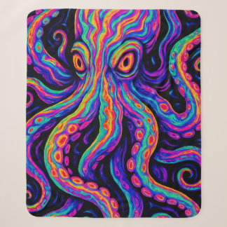 Trippy Colorful Octopus Sherpadecke