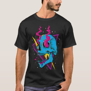 Trippy Colorful Phychedelic Skull T-Shirt