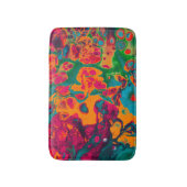 Trippy Colorful Psychedelic Pattern Badematte (Vorderseite Vertikal)