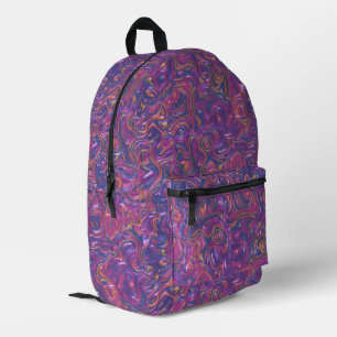Trippy-Colority-3D-Wirbel Bedruckter Rucksack