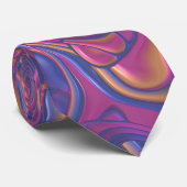 Trippy-Colority-3D-Wirbel Krawatte (Gerollt)