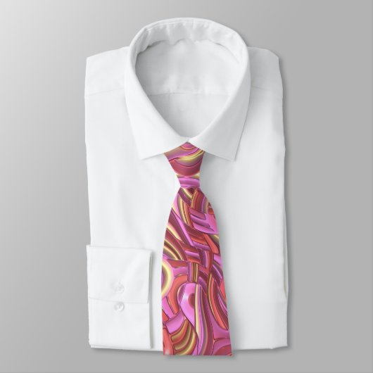 Trippy-Colority-3D-Wirbel Krawatte (Gebunden)