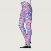 Trippy Colority 3D-Wirbel Leggings (Links)