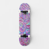 Trippy-Colority-3D-Wirbel Skateboard (Vorderseite)