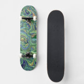 Trippy-Colority-3D-Wirbel Skateboard (Vorderseite)