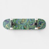 Trippy-Colority-3D-Wirbel Skateboard (Horizontal)