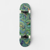Trippy-Colority-3D-Wirbel Skateboard (Vorderseite)