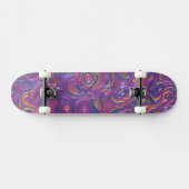 Trippy-Colority-3D-Wirbel Skateboard (Horizontal)