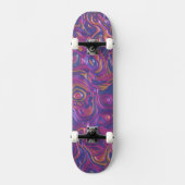 Trippy-Colority-3D-Wirbel Skateboard (Vorderseite)