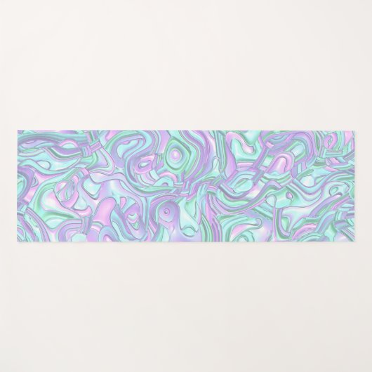 Trippy-Colority-3D-Wirbel Yogamatte (Vorderseite (Horizontal))