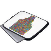 Trippy Computerhülse Laptopschutzhülle (Vorne Knopf)