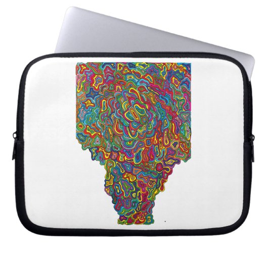 Trippy Computerhülse Laptopschutzhülle (Vorderseite)