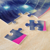 Trippy Cool Psychedelic Acid Trip Cat Puzzle (Seite)