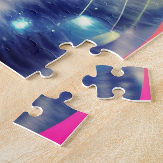 Trippy Cool Psychedelic Acid Trip Cat Puzzle (Seite)