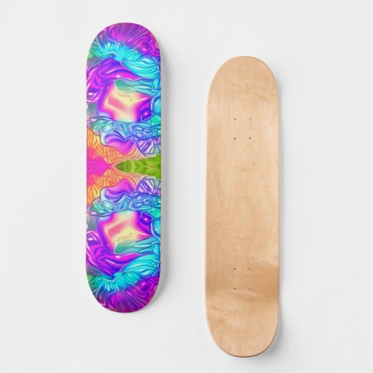 Trippy Cubed Skateboard (Vorderseite)