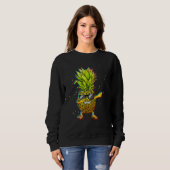 Trippy Dabbing Pineapple Vacation Cruise Sweatshirt (Vorne ganz)