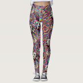trippy-dalmatinische Leggings (Vorderseite)