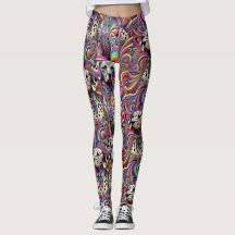 trippy-dalmatinische Leggings