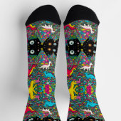 Trippy-Dino-Socken Socken (Oben)