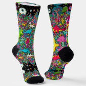 Trippy-Dino-Socken Socken (Gewinkelt)