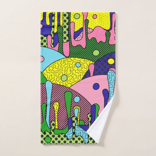 Trippy-Disk Badhandtuch Set (Handtuch)