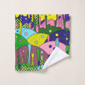 Trippy-Disk Badhandtuch Set (Waschlappen)