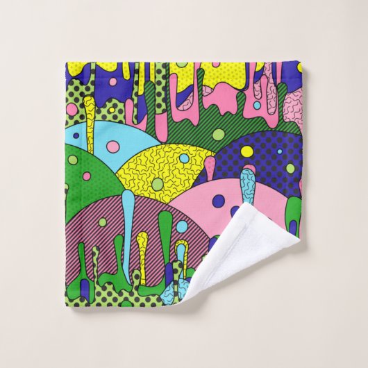 Trippy-Disk Badhandtuch Set (Waschlappen)