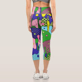 Trippy-Disk Capri Leggings (Rückseite)