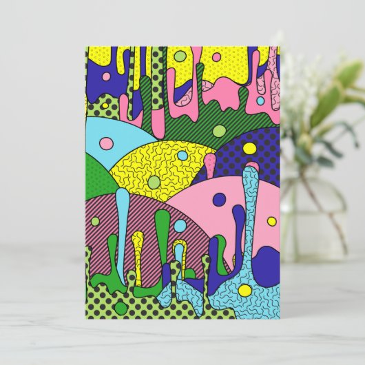 Trippy-Disk Feiertagskarte (Stehend Vorderseite)