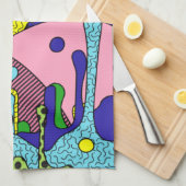 Trippy-Disk Geschirrtuch (Viertel Falte)