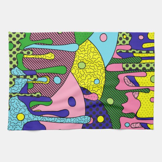 Trippy-Disk Geschirrtuch (Horizontal)