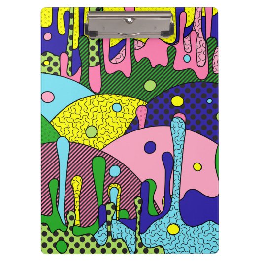 Trippy-Disk Klemmbrett (Vorderseite)