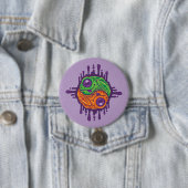 Trippy Drippy Frog Yin Yang Button (Beispiel)